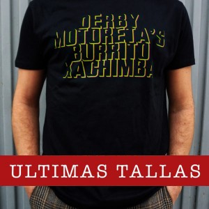 Camiseta Derby Motoretas Burrito Kachimba negra chico