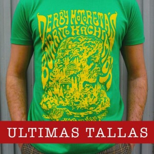 Camiseta Derby Motoretas Burrito Kachimba verde chico